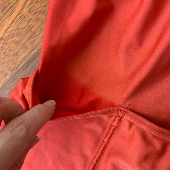 Descente Cycling Jersey Vintage 80’s 1/4 Zip Red Women's M Compression Pockets - Picture 8 of 10